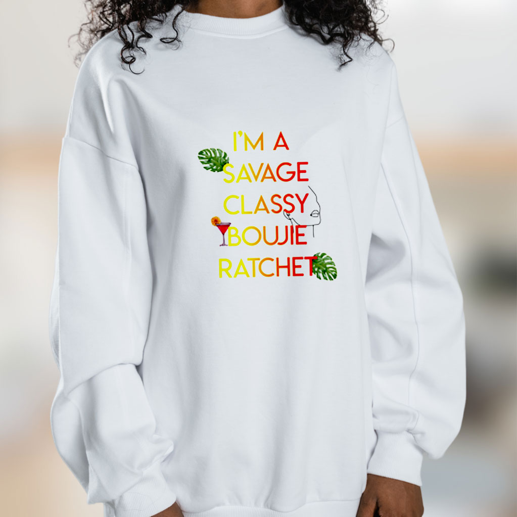 I'm A Savage Graphic Sweatshirt