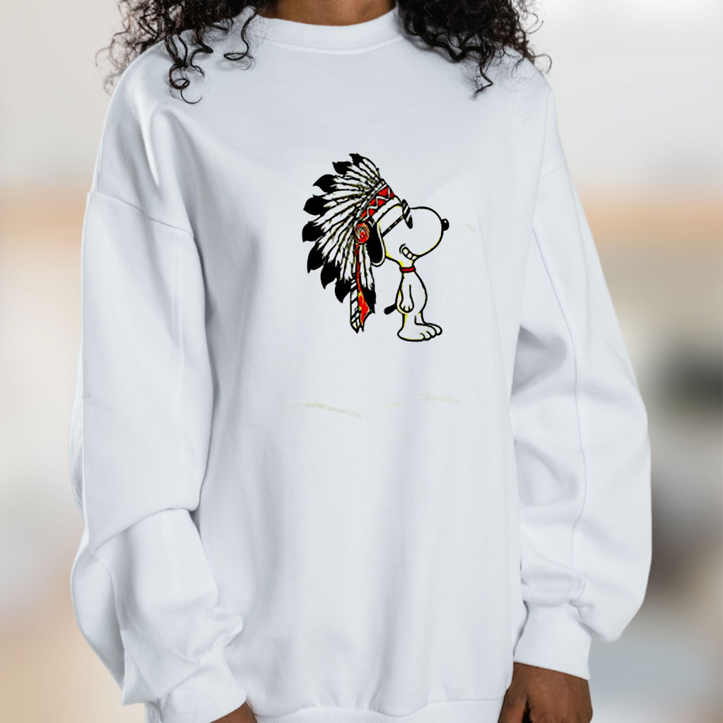 Indian Funny Snoopy Dog Cute Peanuts Graphic Sweatshirt