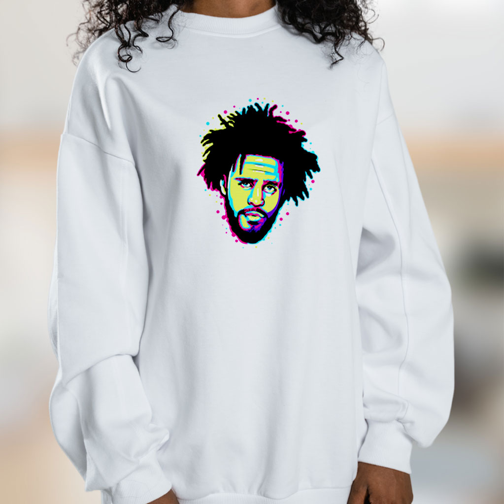 J Cole Pop Art Hip Hop Vintage Graphic Sweatshirt