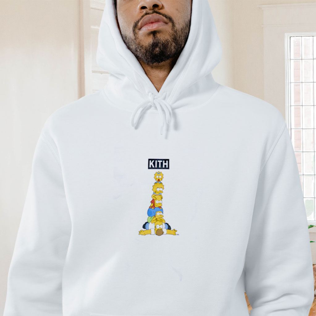 Kith X The Simpsons Family Stack Graphic Hoodie