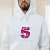 Letters Love Five Graphic Hoodie