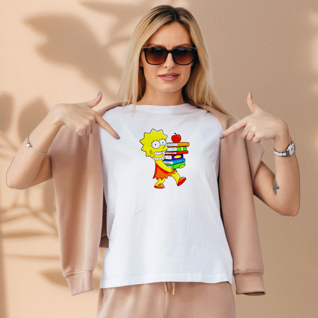 Lisa And Book Aesthetic Graphic Tees