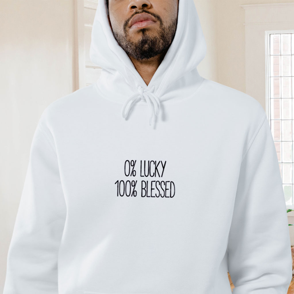 Lucky 100 Blessed Graphic Hoodie