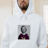 Marilyn Monroe Norma Jeane Wearing Baltimore Ravens Jersey Graphic Hoodie