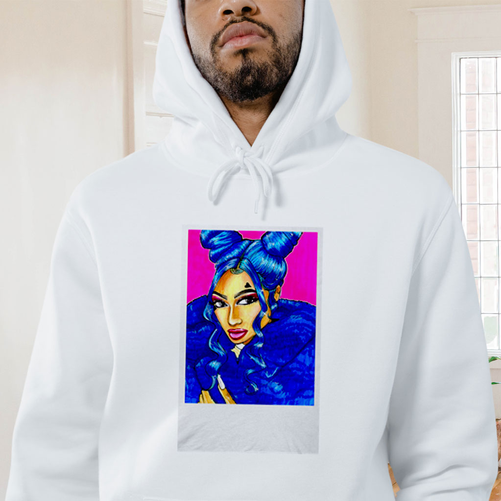 Marker Art Of Meg Thee Stallion Graphic Hoodie