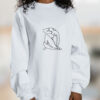 Matisse Inspired Line Art Graphic Sweatshirt