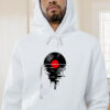 Melting Vinly Graphic Graphic Hoodie