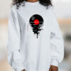 Melting Vinly Graphic Graphic Sweatshirt