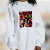 The Many Hairstyles Of The Worm Dennis Rodman Chicago Bulls Graphic Sweatshirt