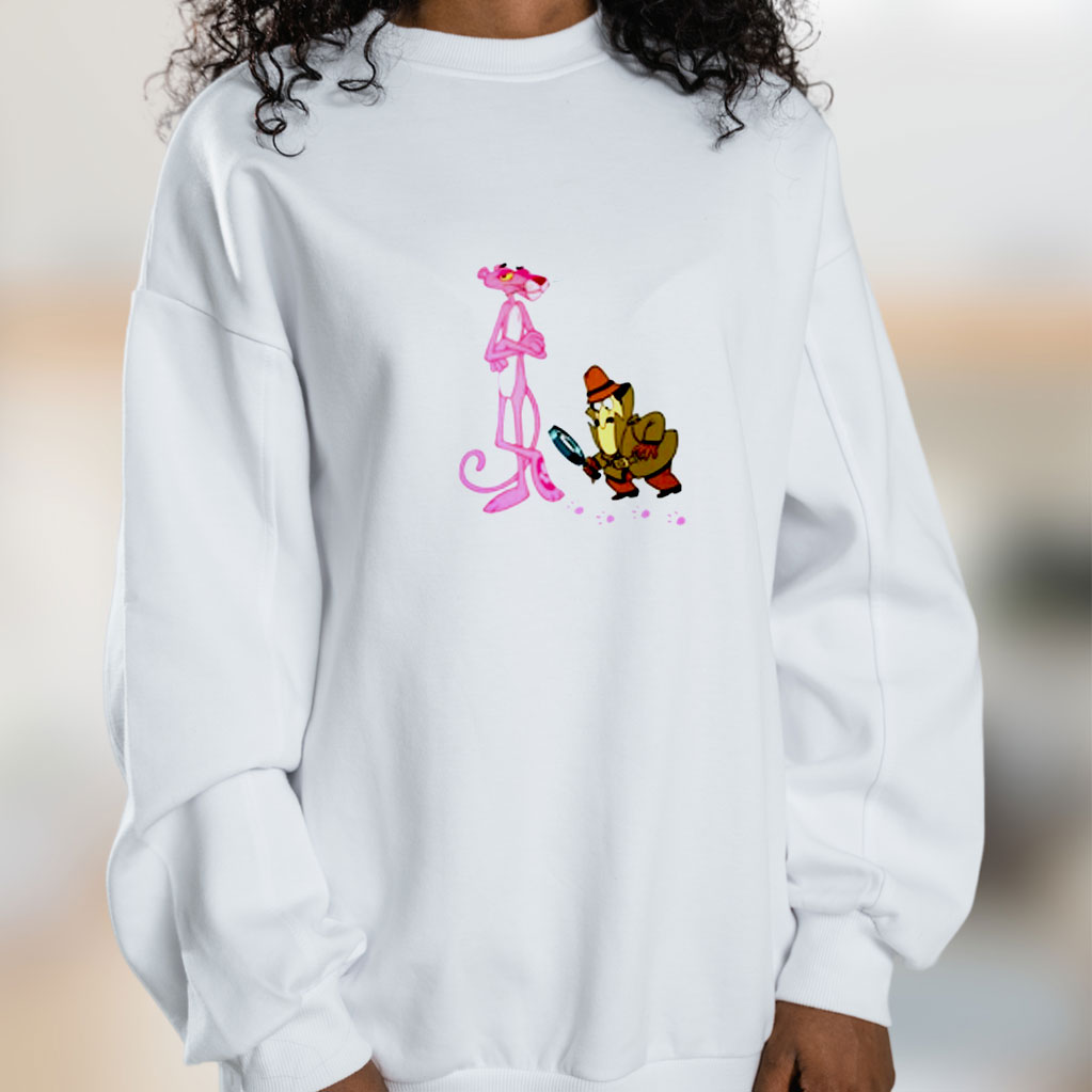 The Pink Panther Inspector Clouseau Cartoon Graphic Sweatshirt