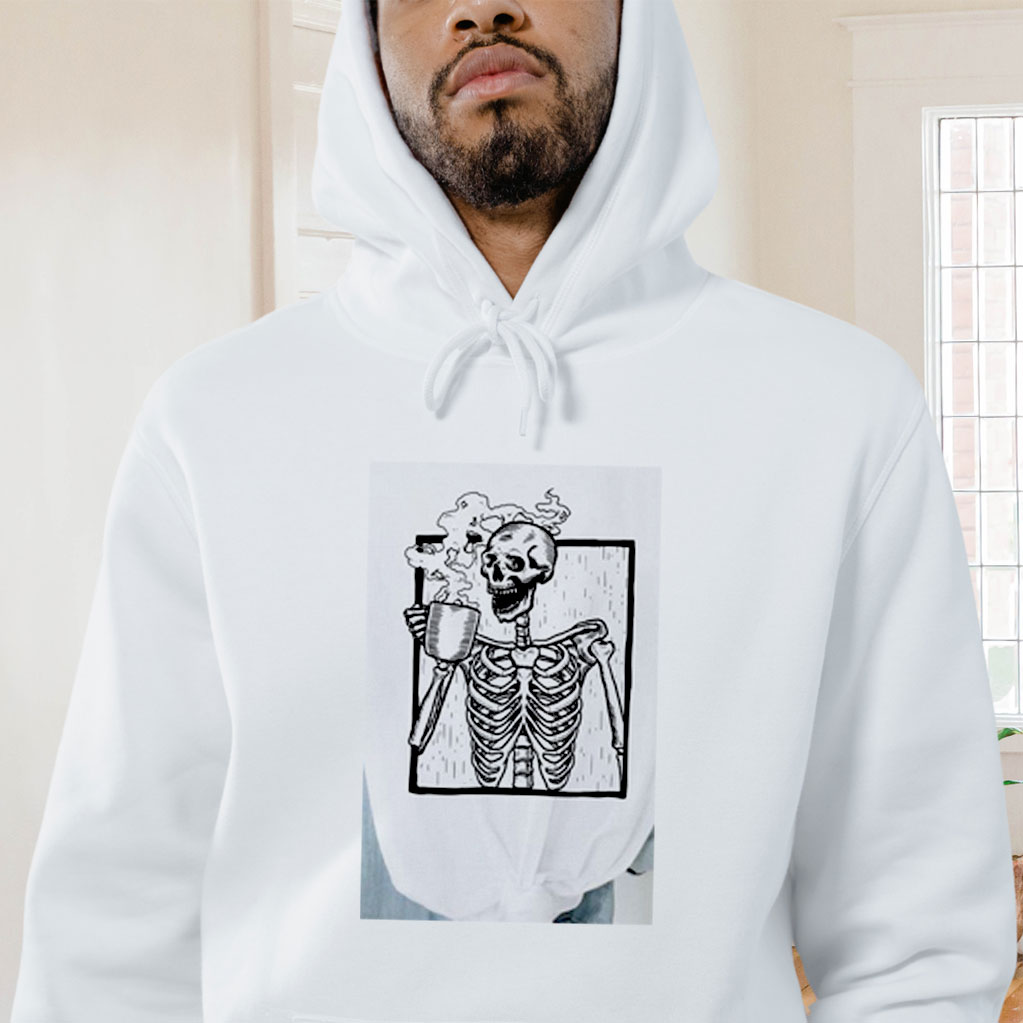 The Ripper Drinking Coffee Graphic Hoodie
