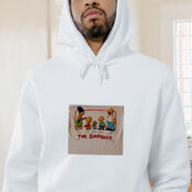 The Simpsons Family Mom Lisa Maggie Bart Dad Graphic Hoodie