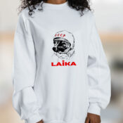 The Space Astronaut Dog Graphic Sweatshirt