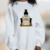 Three Imps Happy Halloween Graphic Sweatshirt