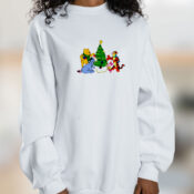 Tiger Piglet And Pooh Friends Christmas Graphic Sweatshirt