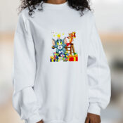 Tom Jerry Cartoon Vintage Christmas Graphic Sweatshirt