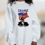 Trump Drain The Swamp With Melania Graphic Sweatshirt