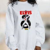 Vintage Retro Elvis Presley Ringer Unisex T Shirt Graphic Sweatshirt