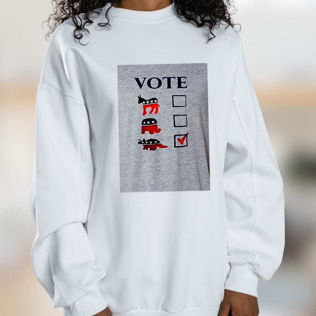 Vote Dinosaur Graphic Sweatshirt