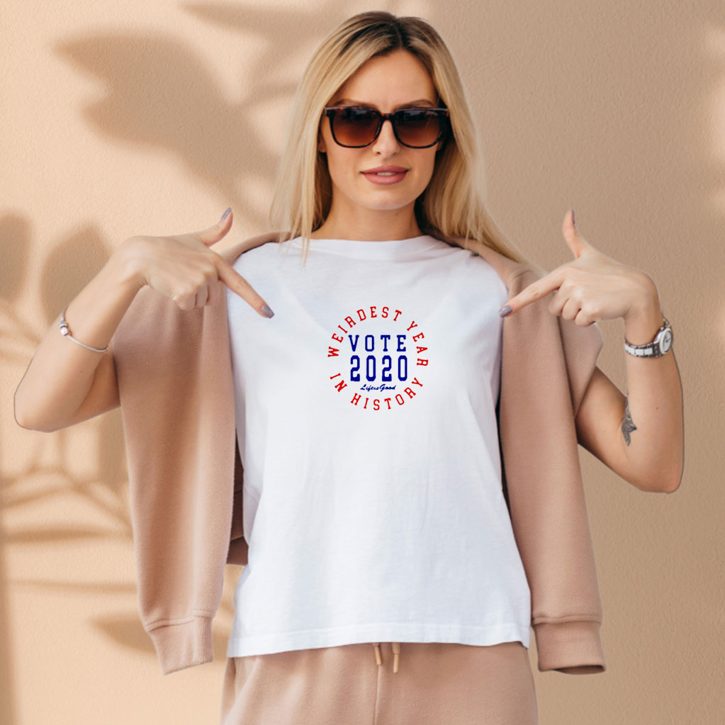 Weirdest Year In History Vote 2020 Aesthetic Graphic Tees