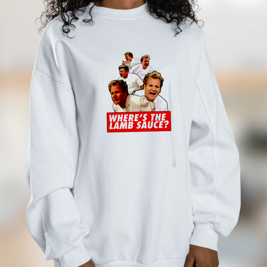 Wheres The Lamb Sauce Graphic Sweatshirt
