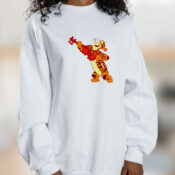 Winnie The Pooh Tigger Design For Holidays Graphic Sweatshirt