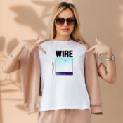 Wire Pink Flag Retro Aesthetic Graphic Tees