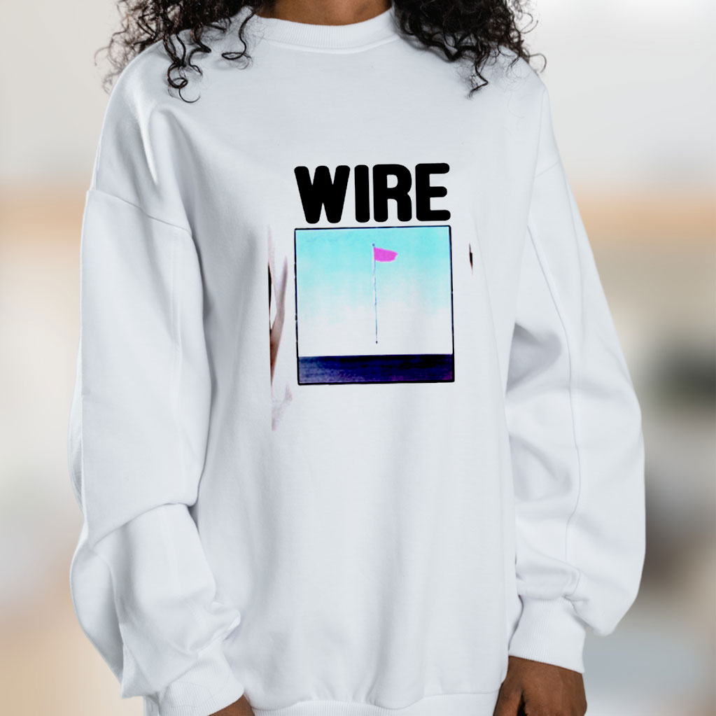 Wire Pink Flag Retro Graphic Sweatshirt