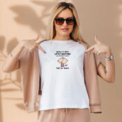 Worlds Best Little Brother 50th Birthday Aesthetic Graphic Tees