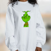Wry Smile Grinch Graphic Sweatshirt