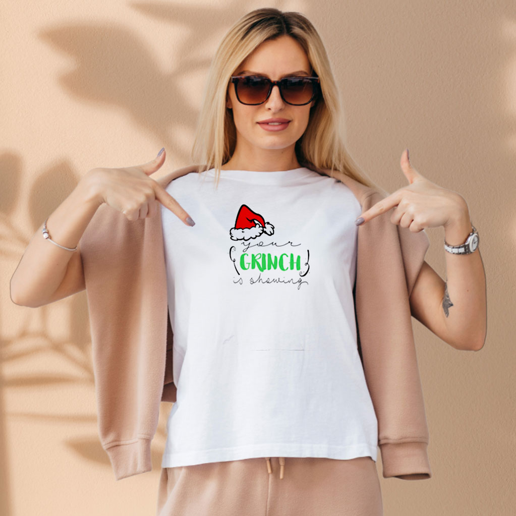 Your Grinch Is Showing Aesthetic Graphic Tees