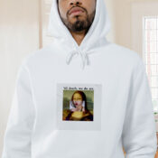 Til Death We Do Art Mona Lisa Graphic Hoodie