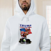 Trump Drain The Swamp With Melania Graphic Hoodie
