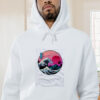 Tsunami Synthwave Vapor Wave Japan Japanese 80s Electronic Graphic Hoodie