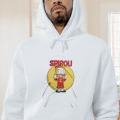 Vintage Comedy Little Spirou Graphic Hoodie