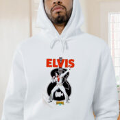 Vintage Retro Elvis Presley Ringer Unisex T Shirt Graphic Hoodie