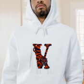 Vlone Pop Smoke Rare Tiger Graphic Hoodie