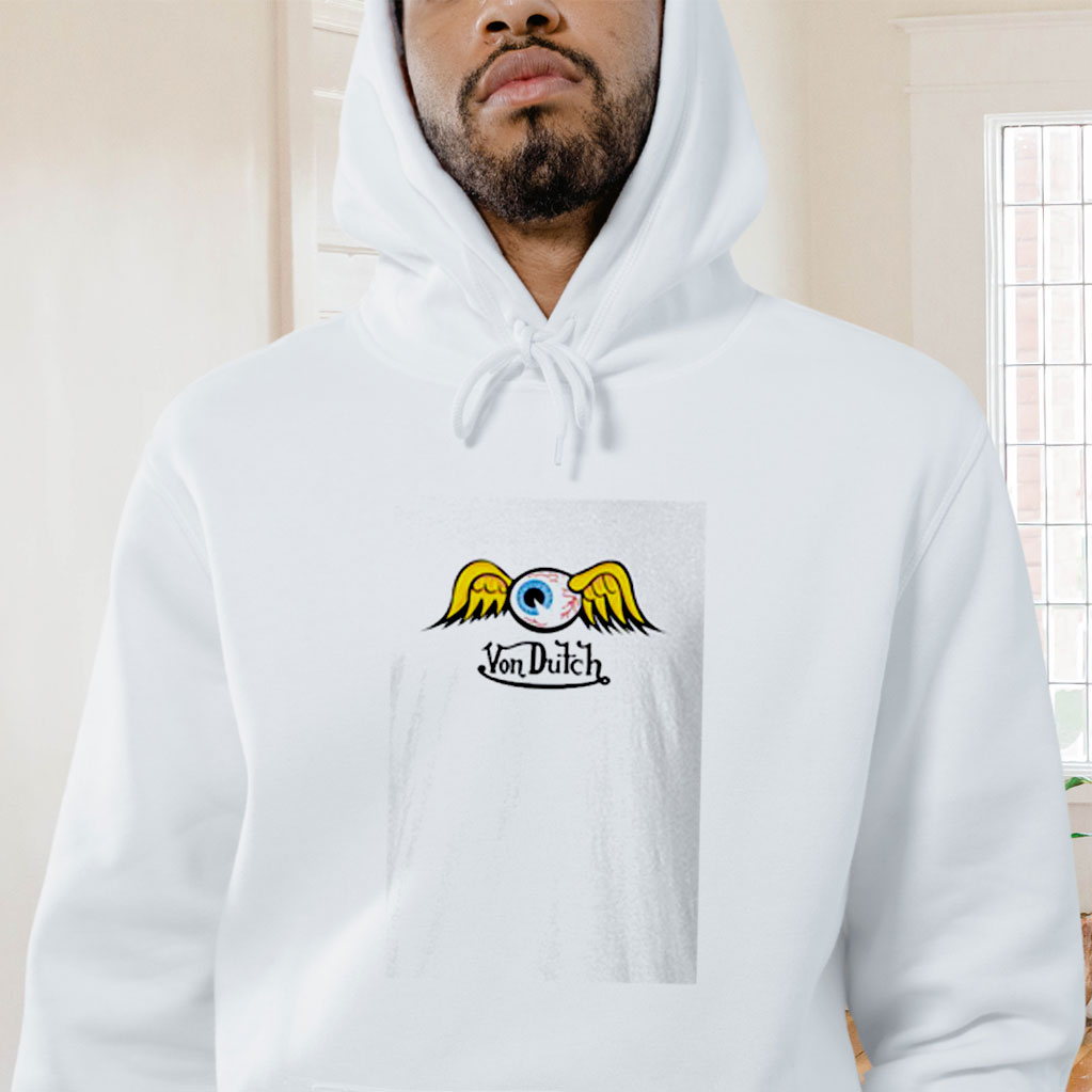 Von Dutch Flying Eyeball Trending Graphic Hoodie