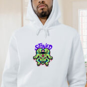 White Stoned Medusa Graphic Hoodie