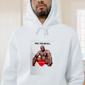 Will You Be My Valentine Funny Meme Graphic Hoodie
