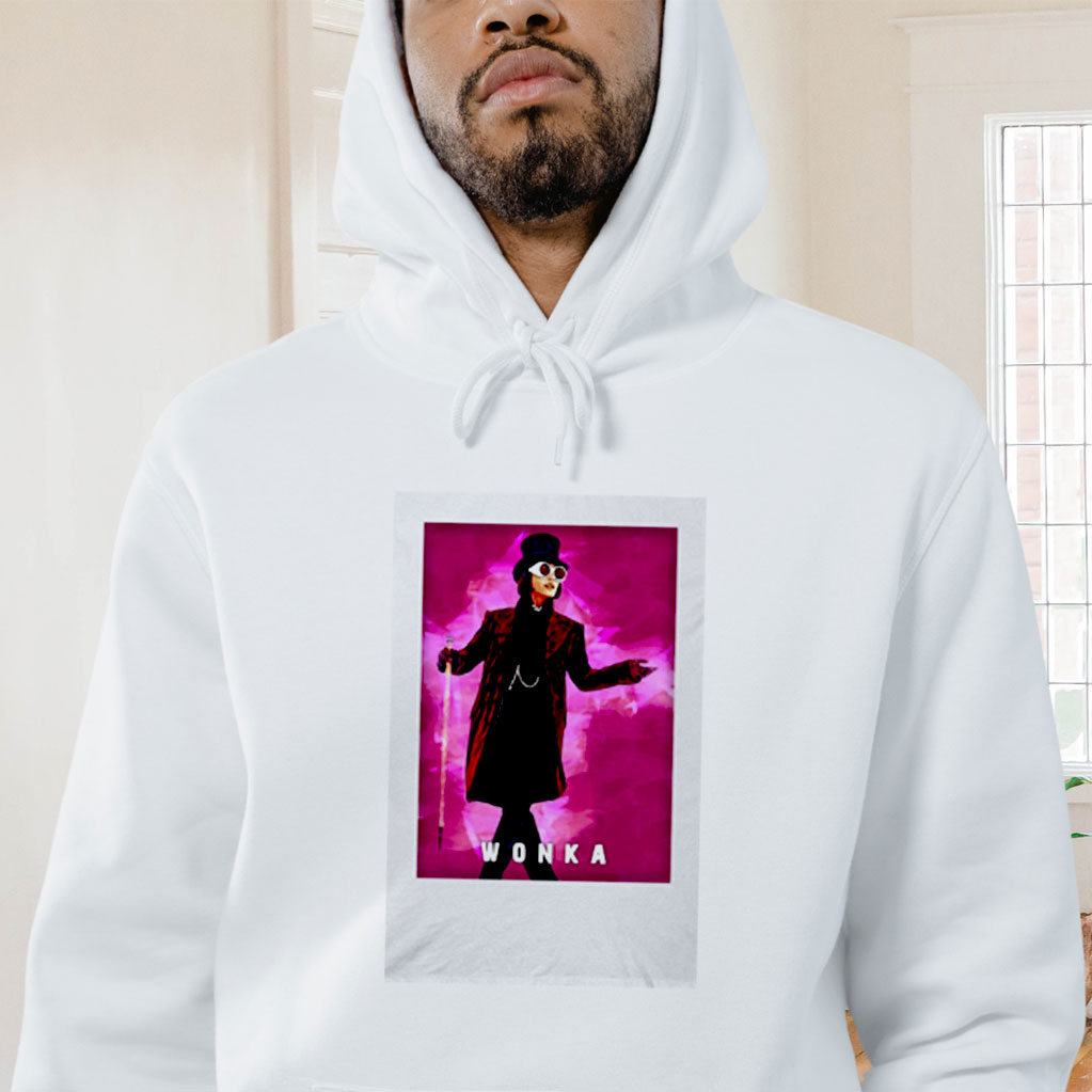 Willy Wonka Johnny Depp Digital Painting Graphic Hoodie