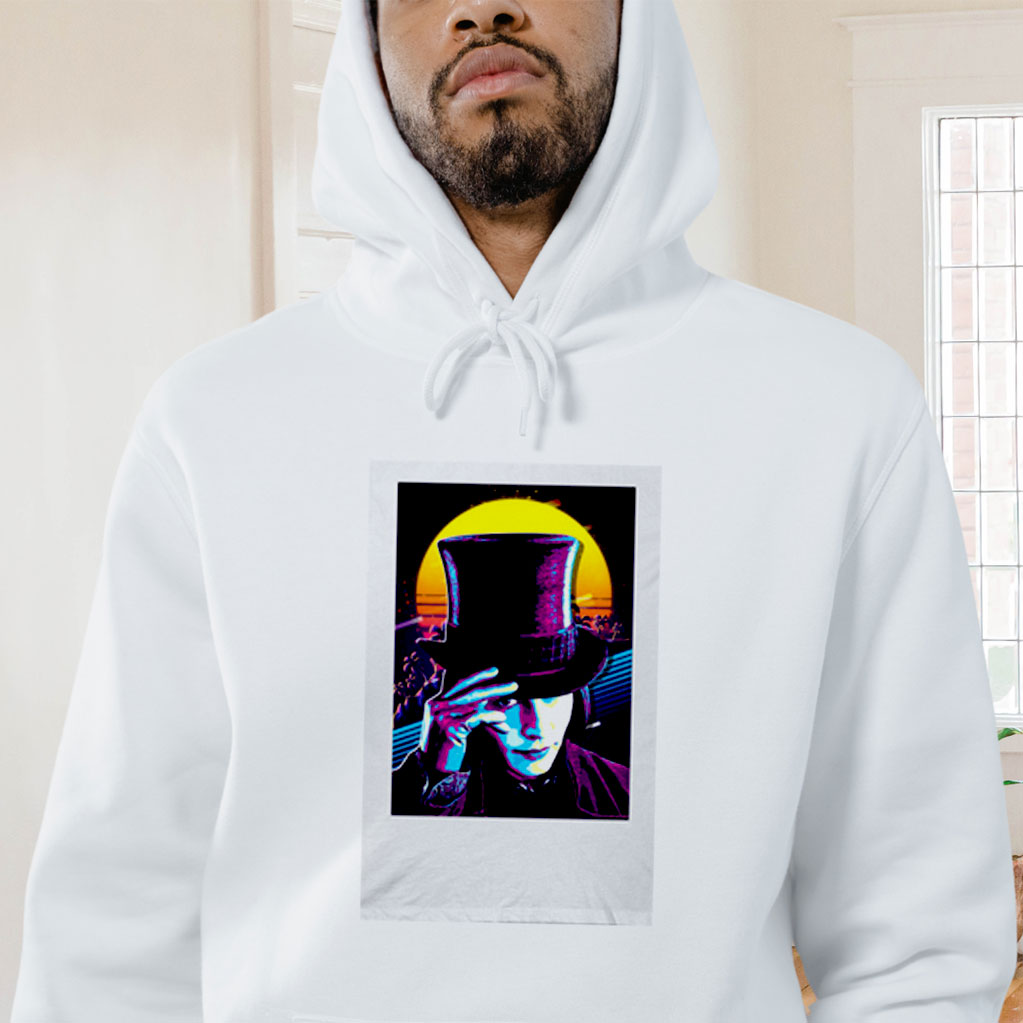 Willy Wonka Johnny Depp Retro Style Graphic Hoodie