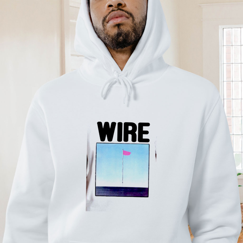Wire Pink Flag Retro Graphic Hoodie