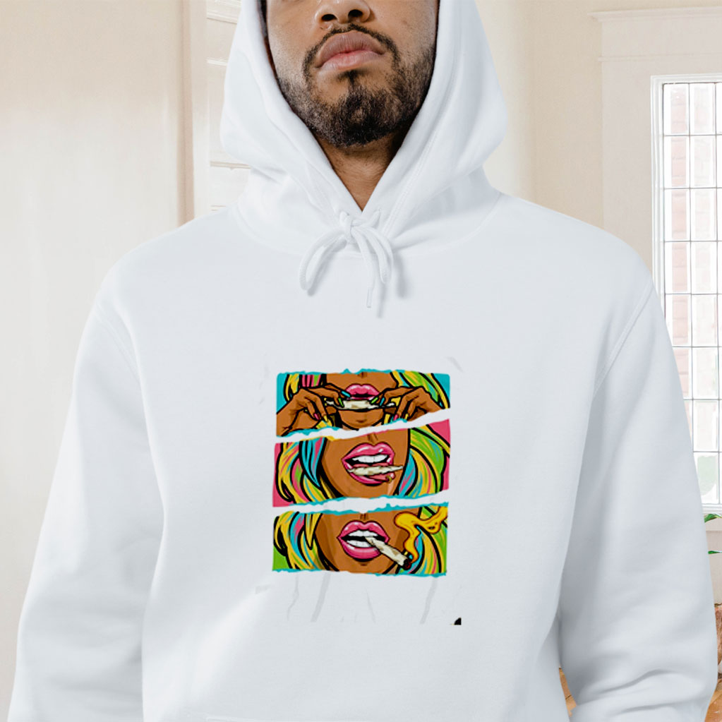 Women Rolling Blunt Unisex Graphic Hoodie