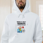 Worlds Best Grandpa And Armchair Referee Graphic Hoodie