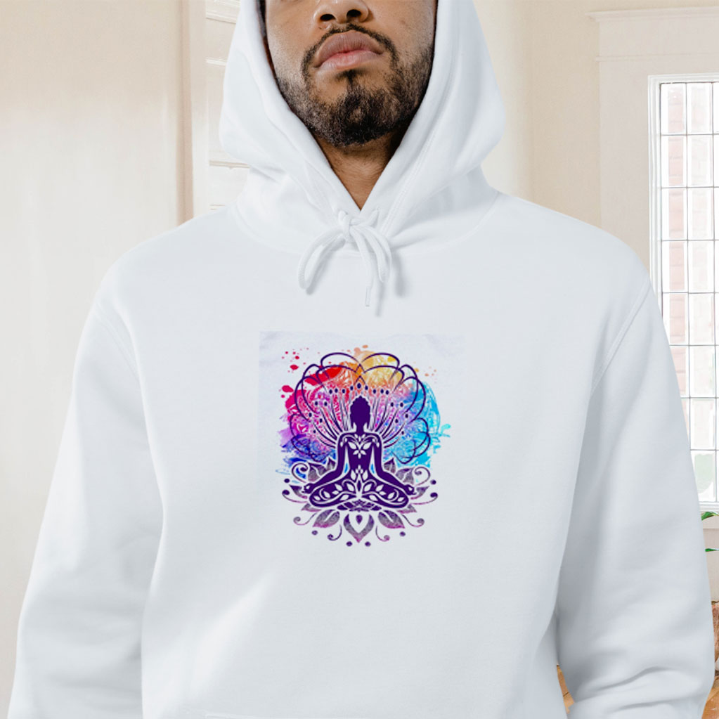 Yoga Meditation India Graphic Hoodie