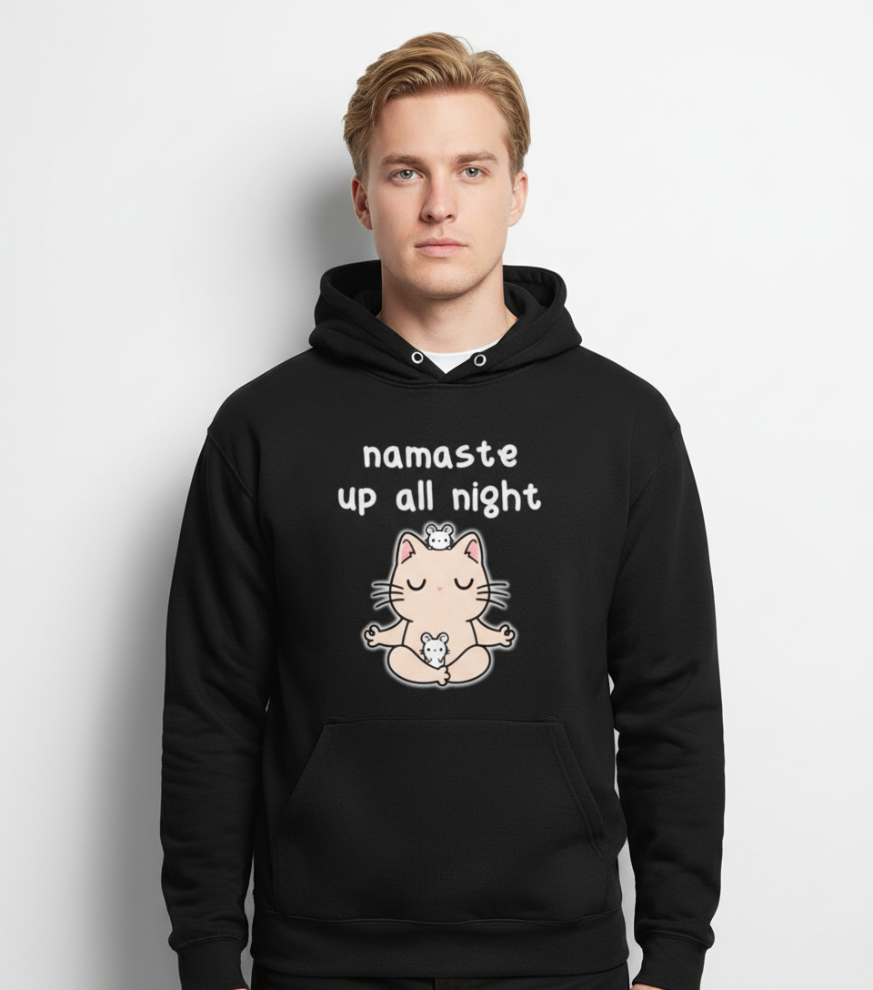 Namaste Up All Night Hoodie
