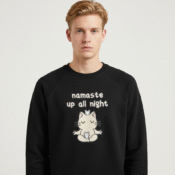 Vintage Namaste Up All Night Sweatshirt