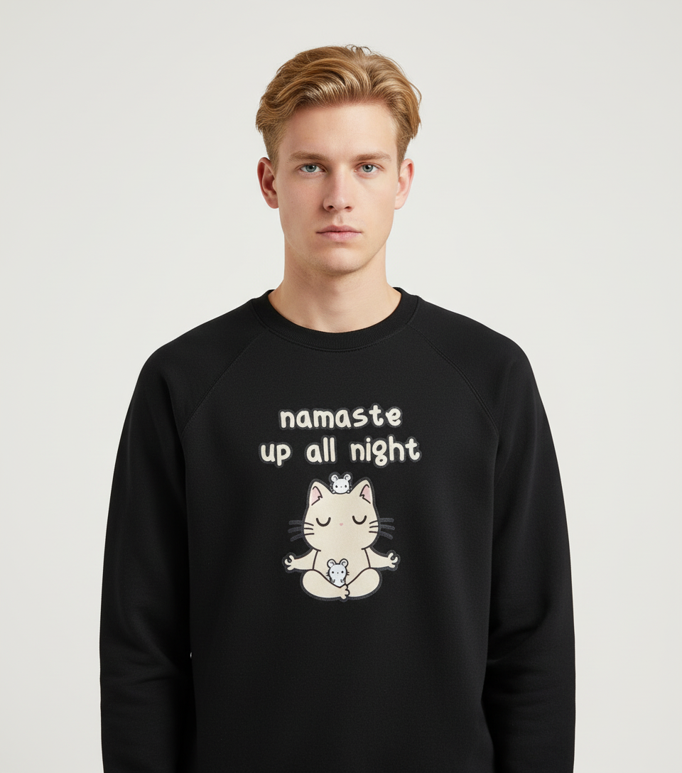 Vintage Namaste Up All Night Sweatshirt
