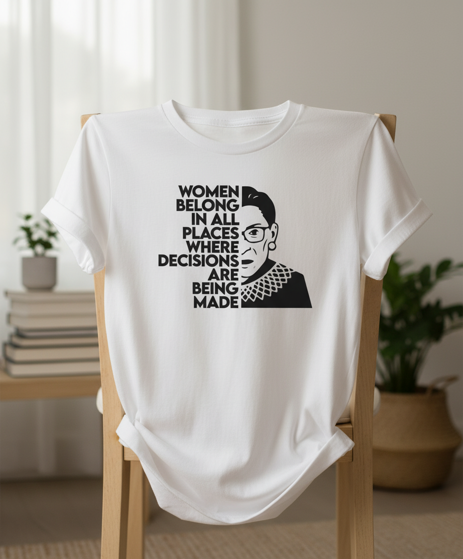 Vintage Women Belong in All Where Decisions Are Being Made T Shirt